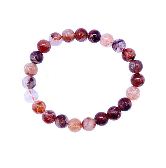 Fire Quartz (Hematoid) Bracelet
