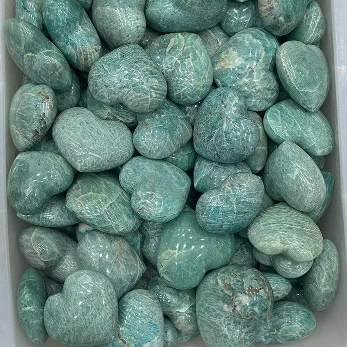 Amazonite Hearts (1