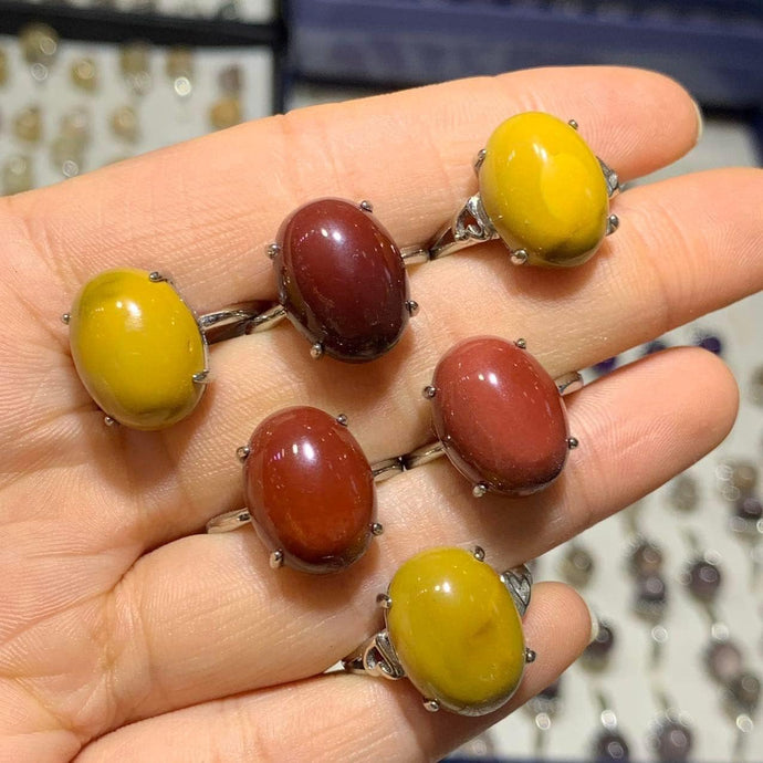 Mookaite Jasper Adjustable Ring