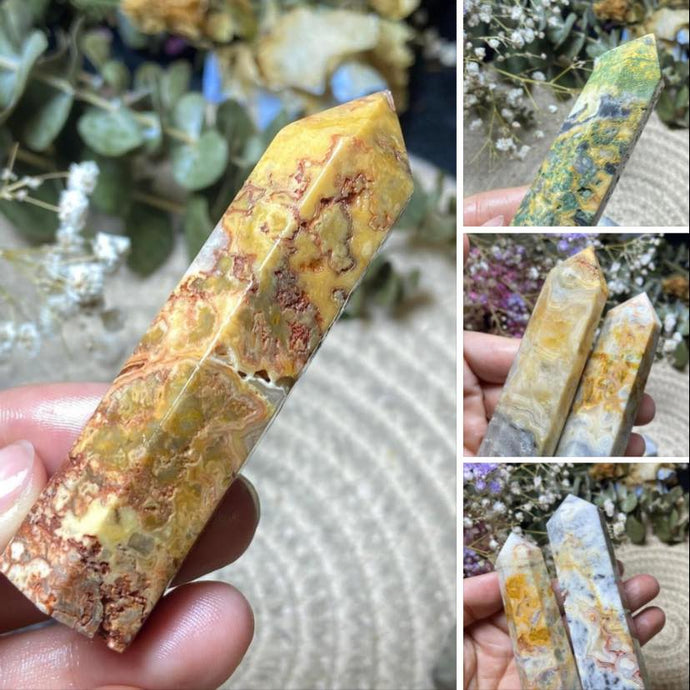 Crazy Lace Agate, Point