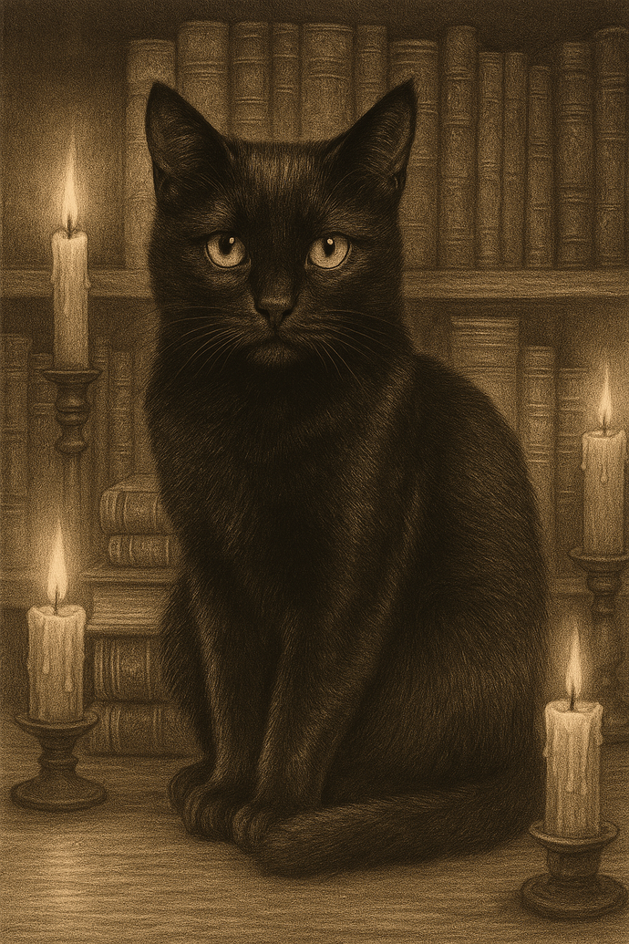 Black Cat 7 Day Candle (Exclusive)
