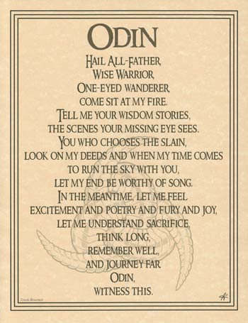 Odin Prayer Page