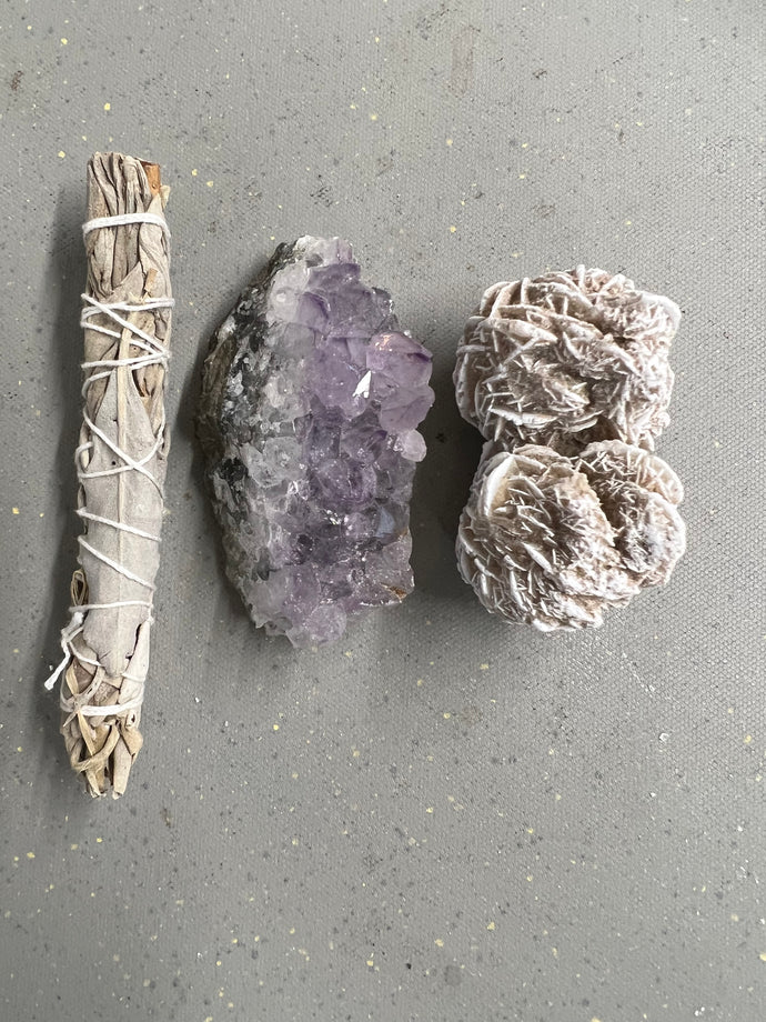 Desert Rose, Amethyst and Sage Bundle