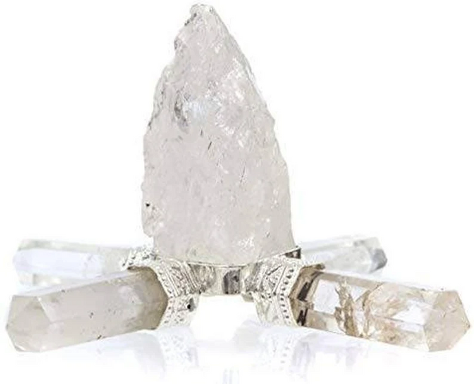 4 Pencil Energy Generator with Raw Crystal