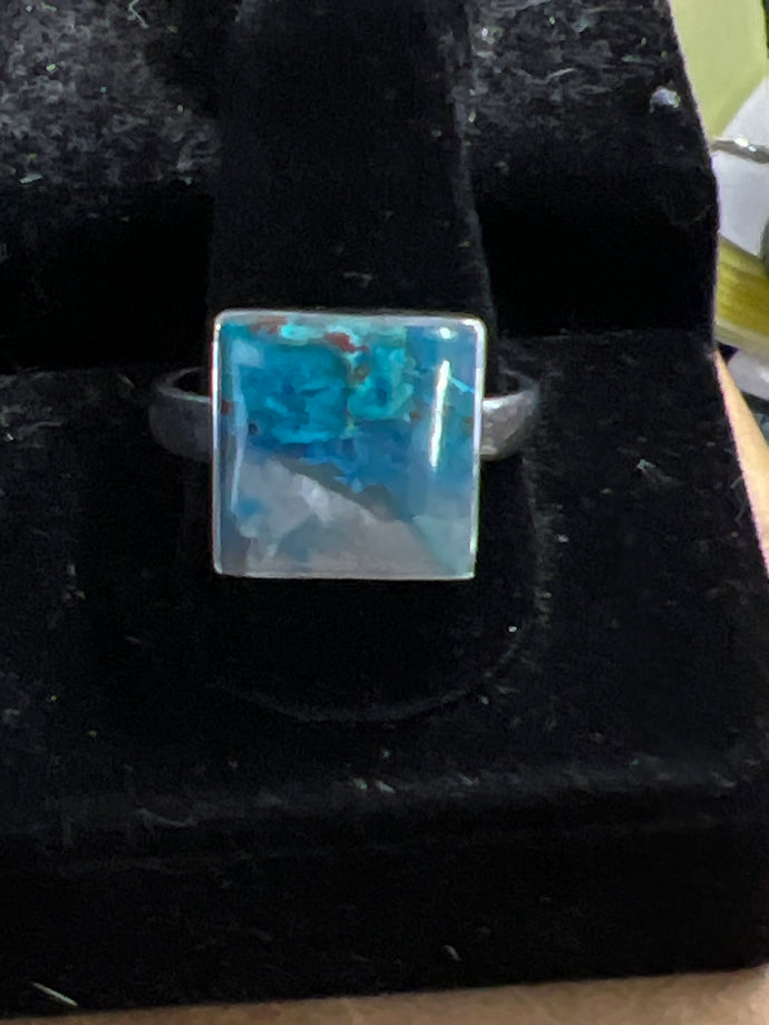 Shattuckite Ring Size 11