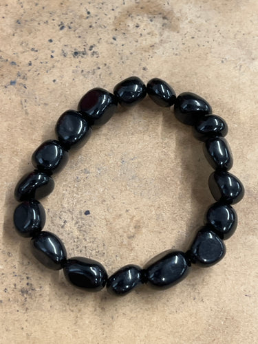 Black Obsidian Tumbled Bracelet