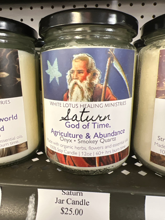 Saturn God Candle