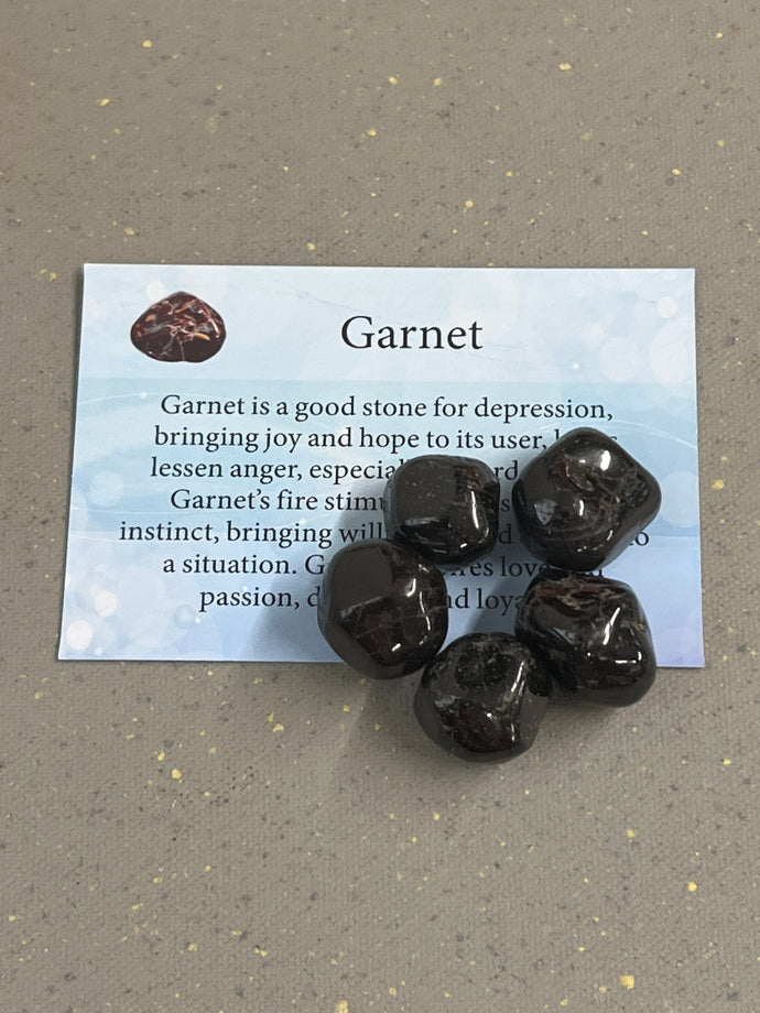 Garnet, Red, Small Bag (5+ Pieces)