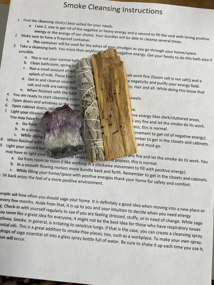House Smoke Cleanse Set