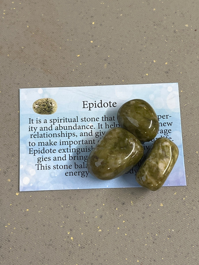 Epidote in Quartz, Small Bag (3+Pieces)