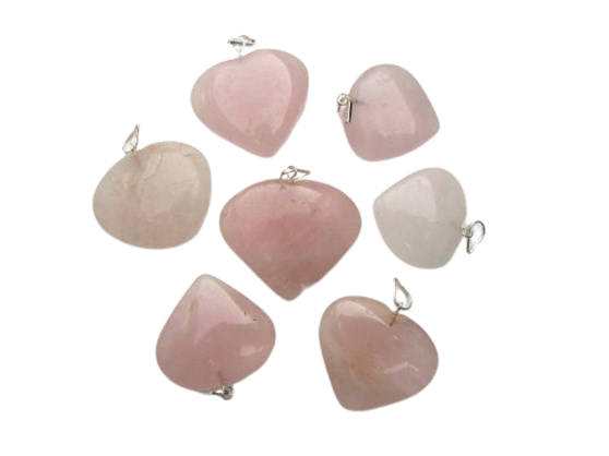 Rose Quartz Heart Necklace