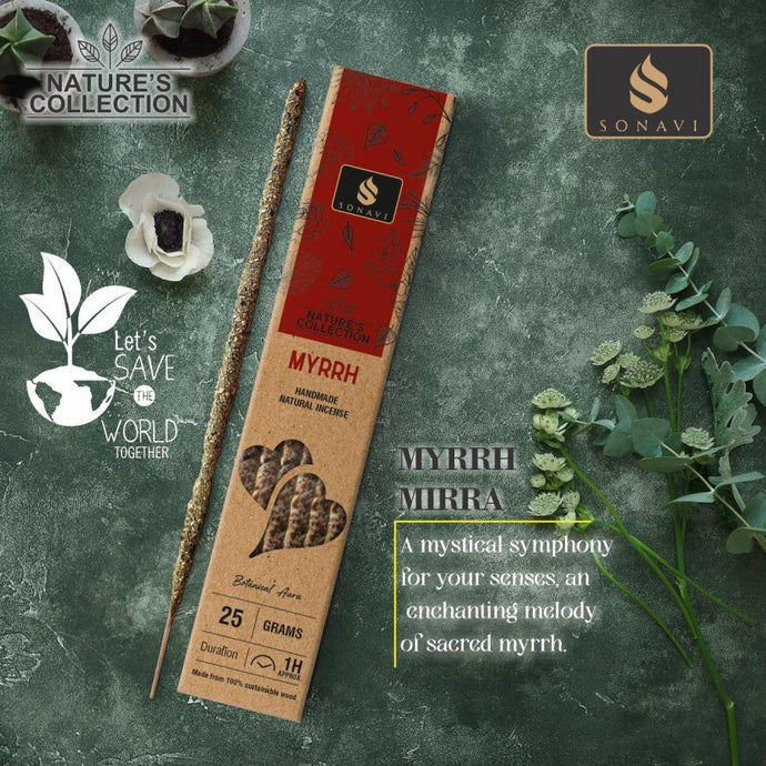Sonavi All Natural Myrrh Incense Sticks 25 grams