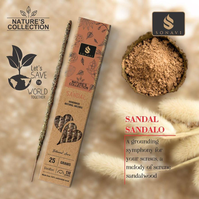 Sonavi All Natural Sandal Incense Sticks 25 grams