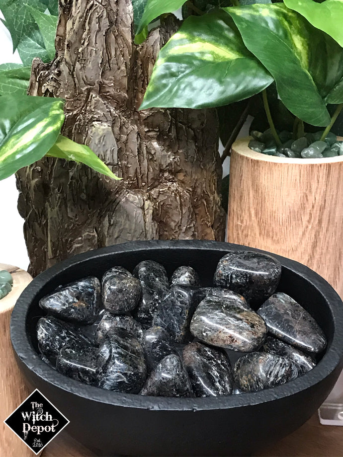 Arfvedsonite, Tumbled