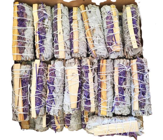 White Sage, Palo Santo, and Lavender Smoke Bundle