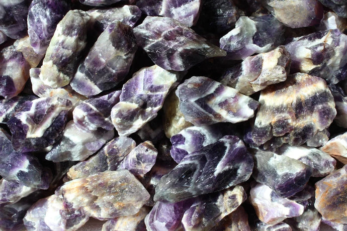 Chevron Amethyst, Raw