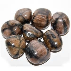 Chiastolite, Tumbled