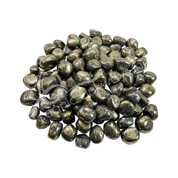 Chalcopyrite with Covelina, Tumbled