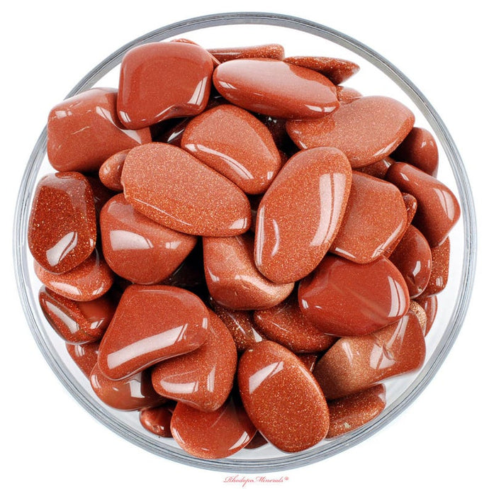 Gold Goldstone, Tumbled