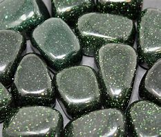 Green Goldstone, Tumbled