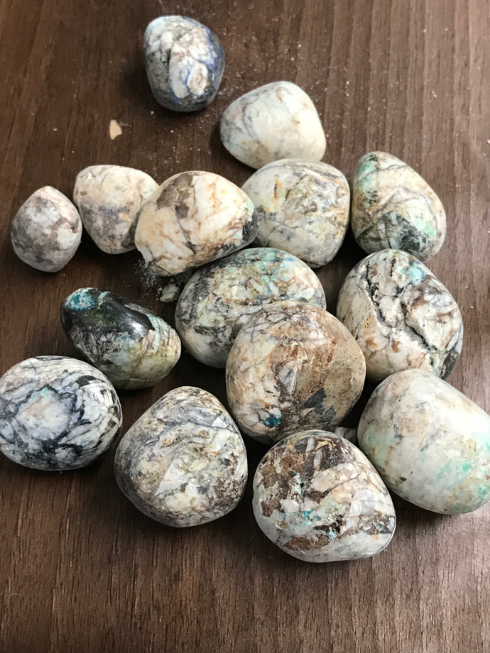 Azurite-Malachite, Tumbled