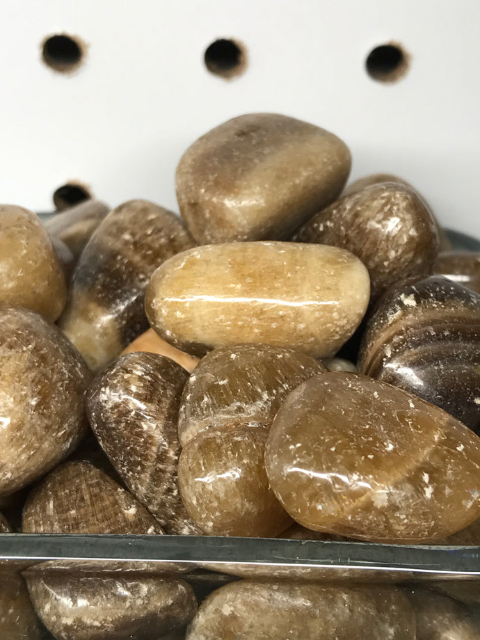 Brown Aragonite, Tumbled