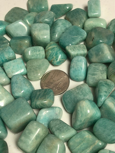 Amazonite, Tumbled