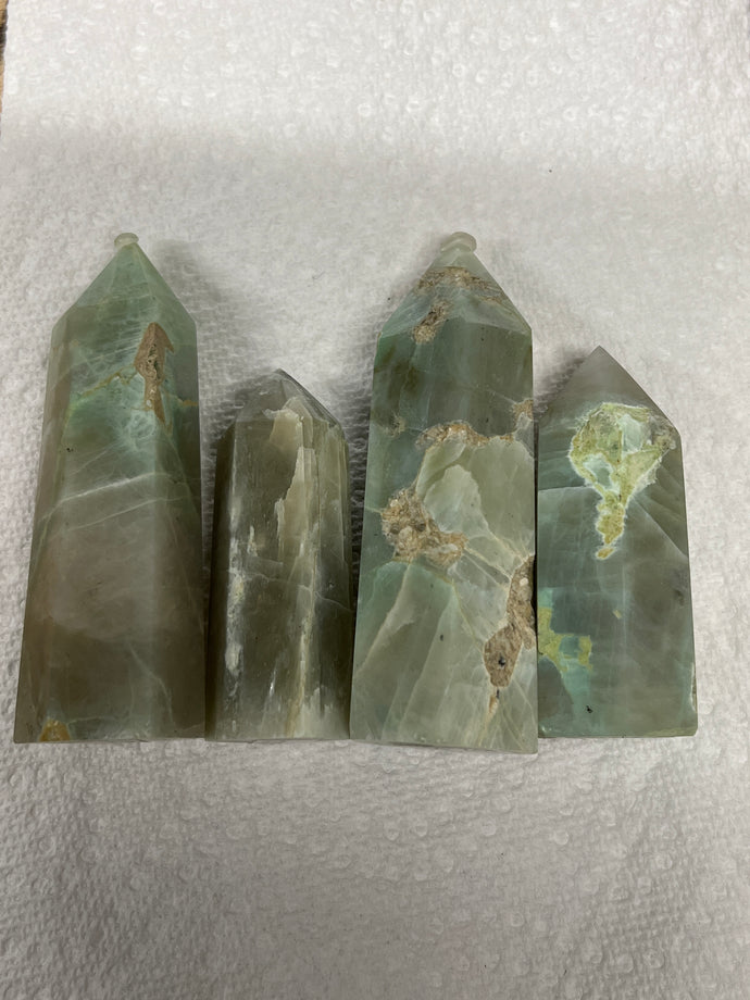 Garnierite (Green Moonstone). Towers