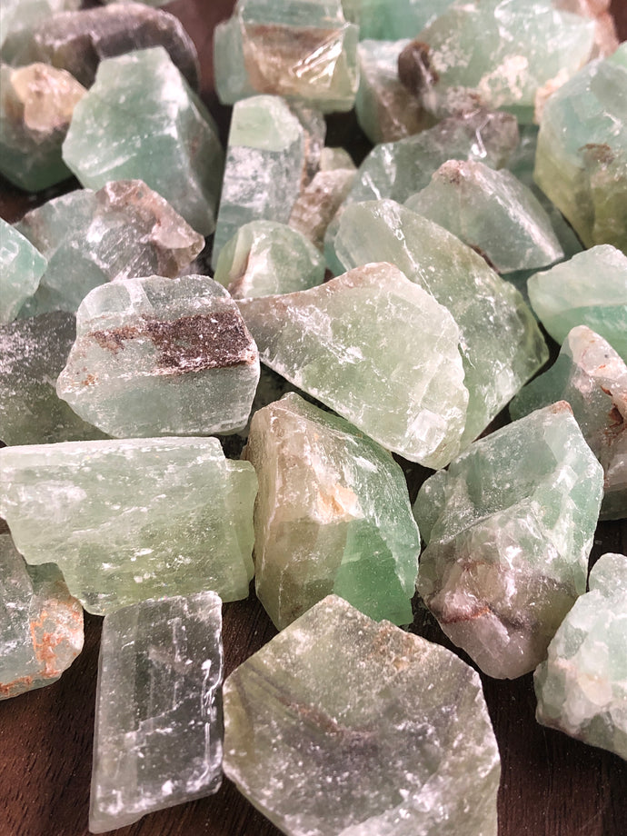Green Calcite, Raw