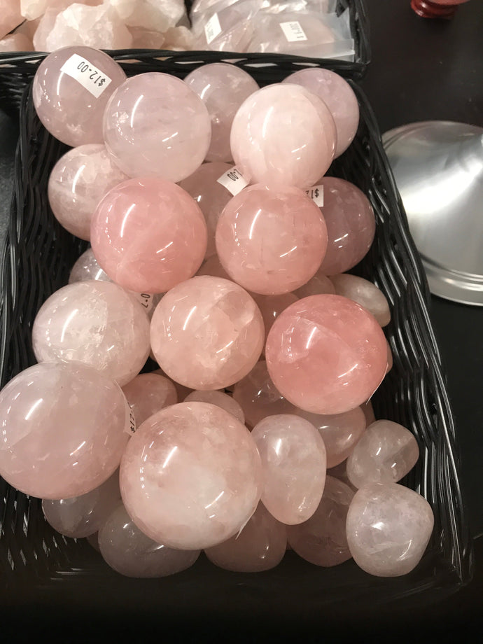 Rose Quartz Spheres