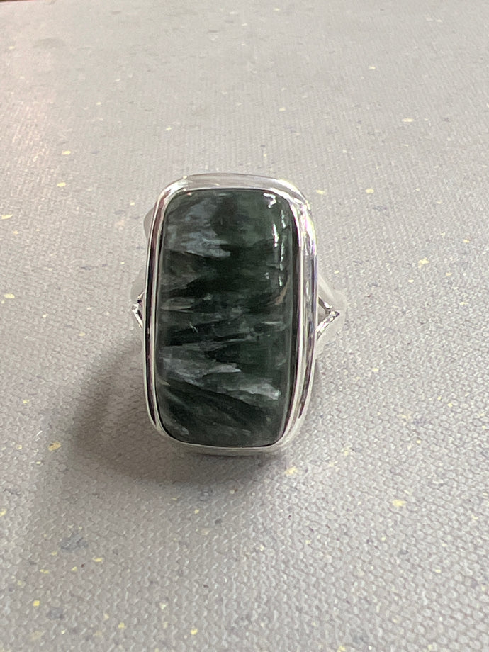 Seraphinite Ring Size 6