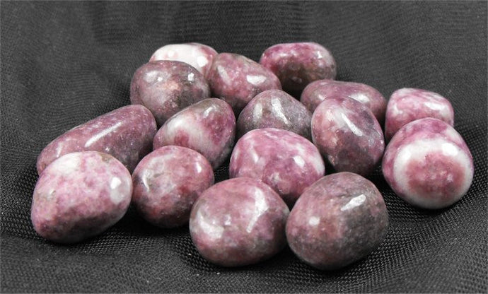 Lepidolite, Tumbled