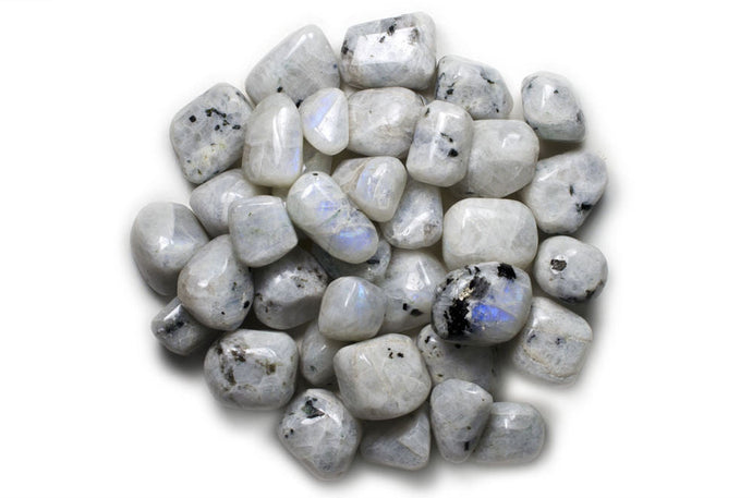 Rainbow Moonstone, Tumbled