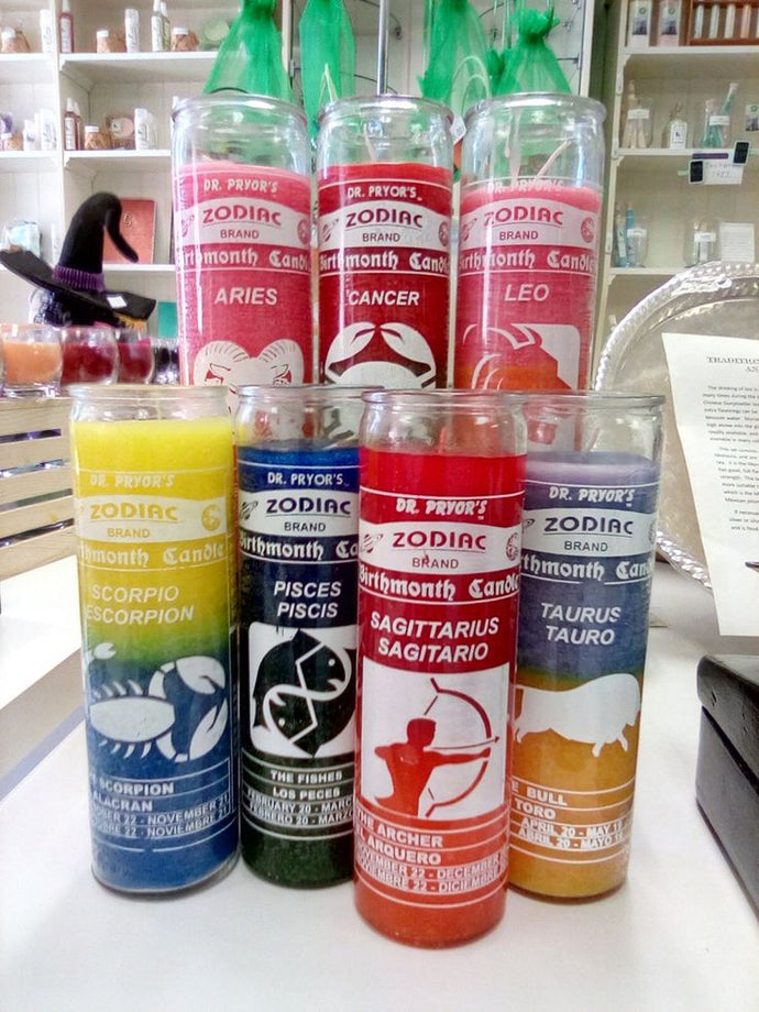 Zodiac 7 Day Candles (Discontinued)