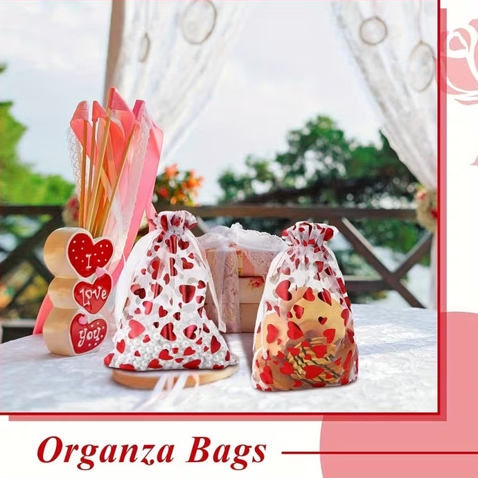 Heart (Love) Organza Bag