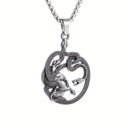 Medusa Pendant Necklace