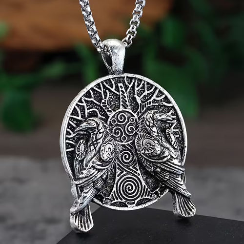 Double Raven Necklace