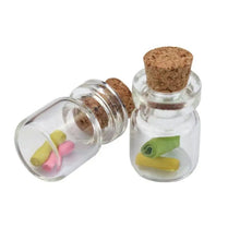 Clear Glass Jars with Cork Stoppers (Tiny)