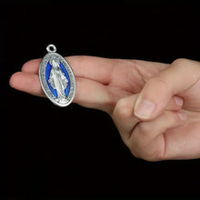 Large Blue Virgin Mary Charm
