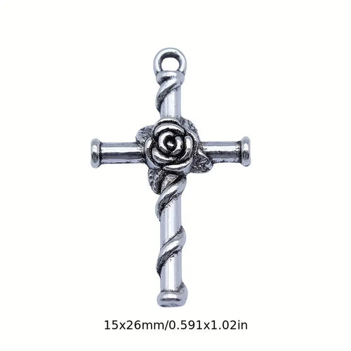 Rose Cross Pendant