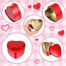 Heart-Shaped Metal Tin Boxes with Lid