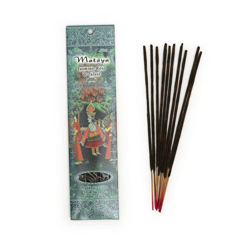 Matsya (Jasmine, Rose, and Tulasi) Incense