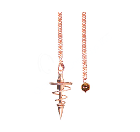 Spiral Copper Plated Pendulum