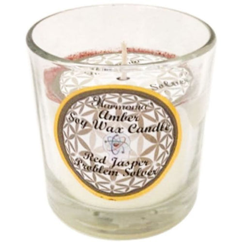 Problem Solver (Red Jasper and Amber) Soy Candle