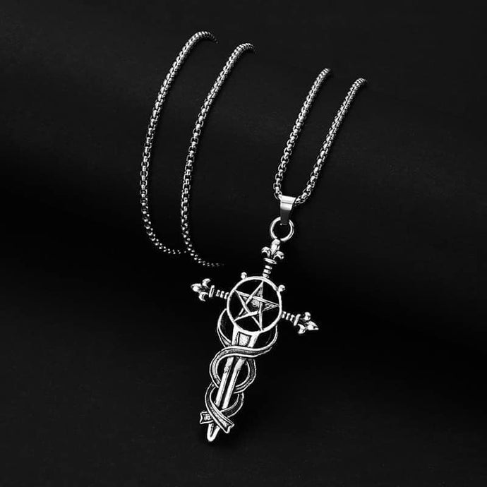 Pentalcle Sword Necklace