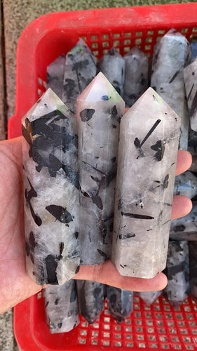 Tourmalinated Quartz Points