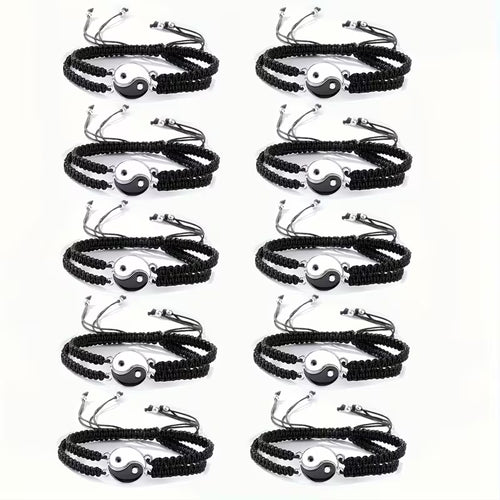 Yin Yang Couple & Friend Matching Bracelets