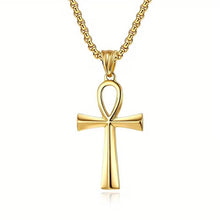 Ankh Solid Steel Pendant Necklace