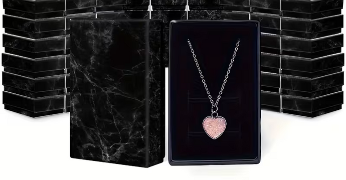 Black Marble Jewelry Gift Box