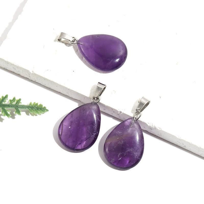 Amethyst Teardrop Necklace